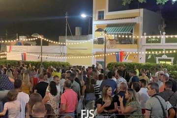 Concierto de tres bandas en la Plaza de Las Nieves en Lomo Magullo/Francisco Javier Santana.